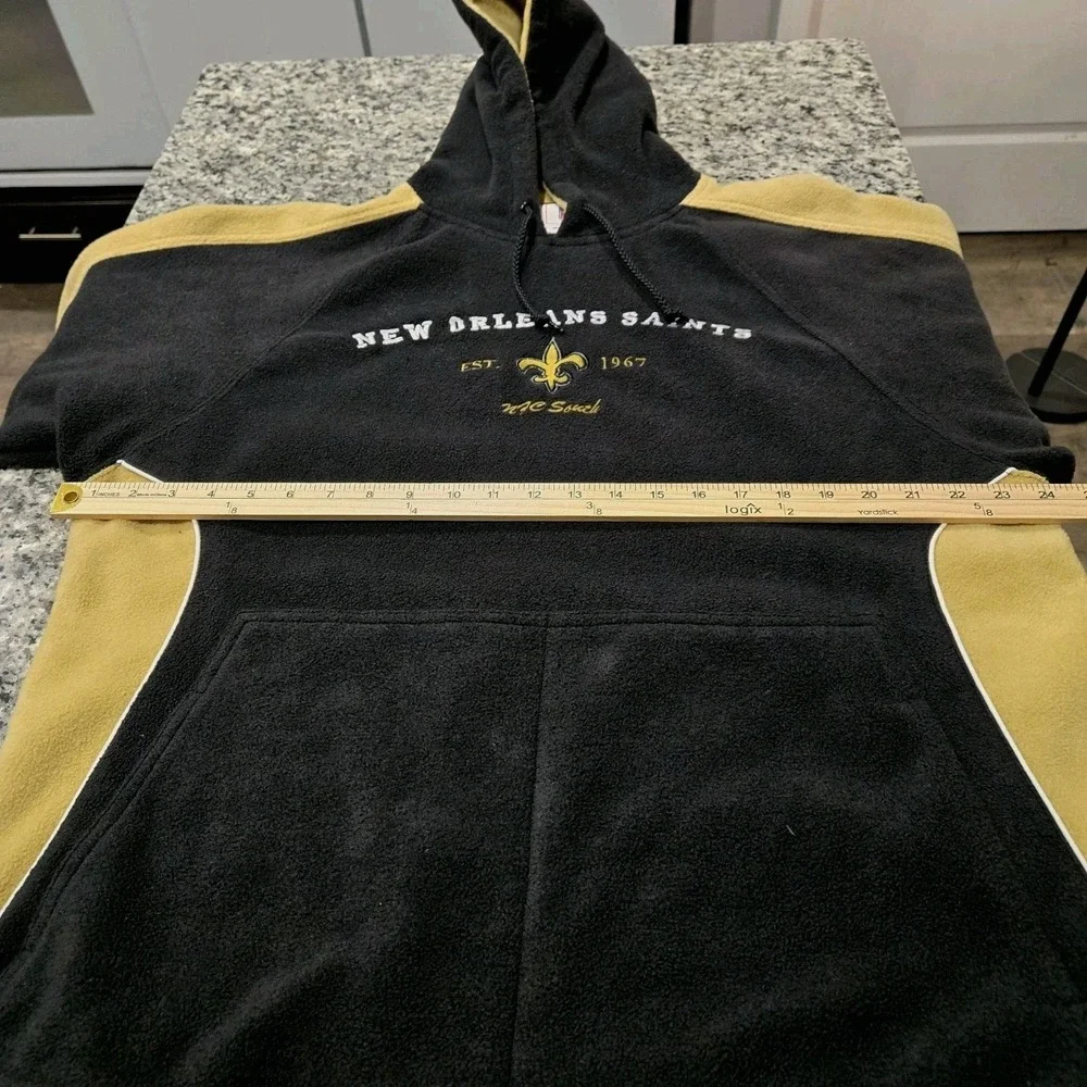 New Orleans Saints NFL Hoodie Sweatshirt Unisex Large Mardi Gras - Picture 5 of 8